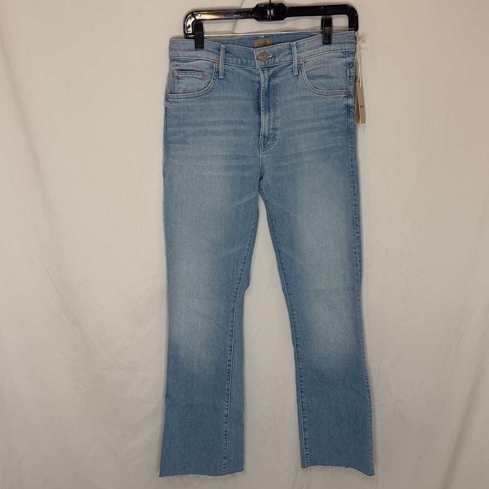 Mother Insider Frayed Ankle Jeans